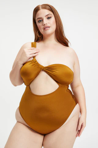 Bali One-piece Bronze Brown001, Size 8 | Good American