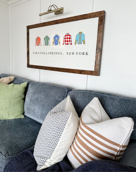 It takes me awhile until I find artwork I really love to hang on our walls, so when I saw this design of jockey silks  by my friend at The Saratoga Club I knew it would be perfect for our cottage on Saratoga Lake! 

Artwork, lakehouse, custom artwork, horse racing 

#LTKstyletip #LTKhome #LTKFind