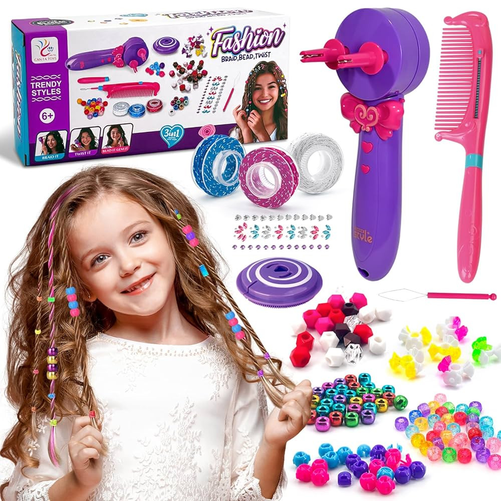 Automatic Hair Braider, Electric Hair Braiding Machine for Girls, DIY Hair Styling Tools Kit with... | Amazon (US)
