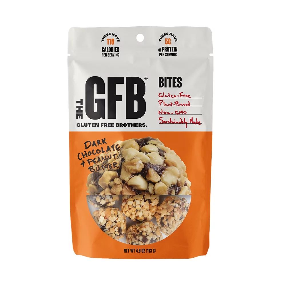 The GFB - Gluten Free Bites, Dark Chocolate Peanut Butter, 4 ct | Walmart (US)