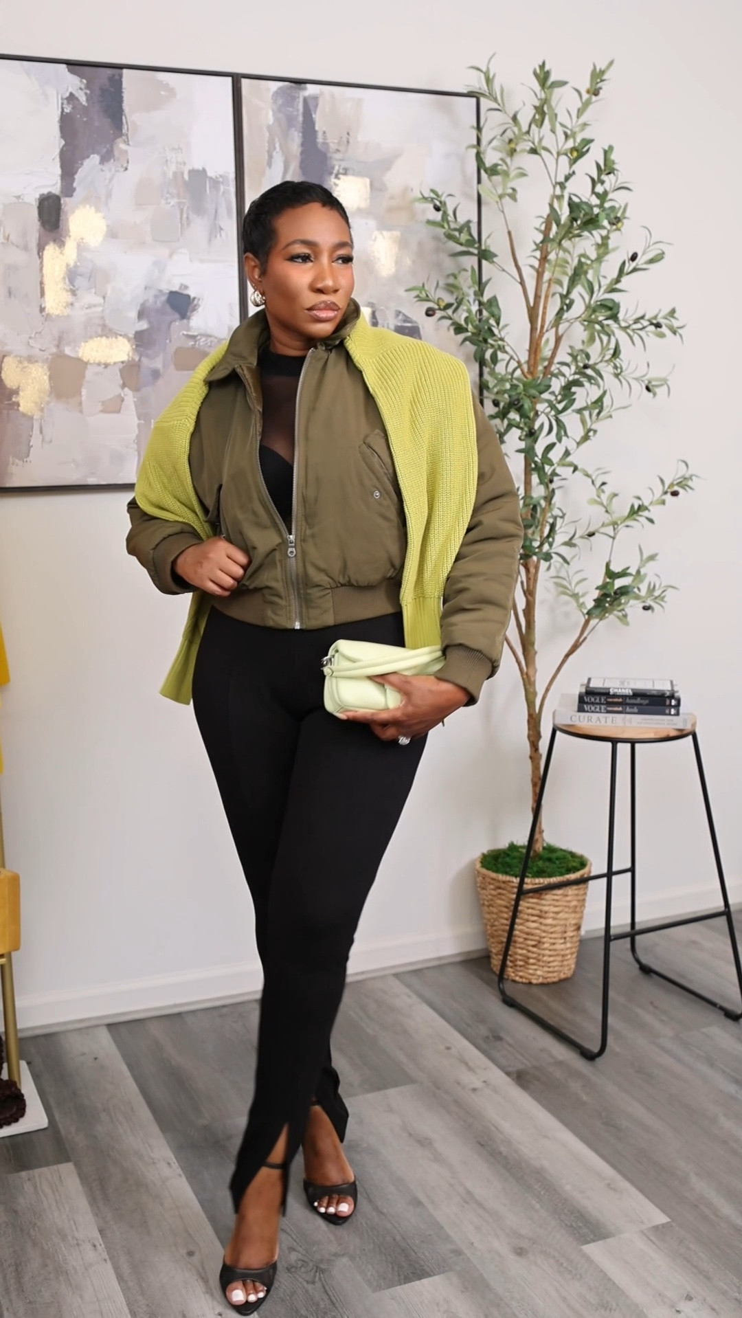 Fall Outfit Idea
You need this split hem pull on pants in your life. It’s the perfect piece to transition into fall. Paired it with a sheer top and bomber jacket to complete the look.
Size 10 pants (stick to your regular size)
Size medium bomber jacket
Linking a long sleeve version to my sheer top



#LTKSeasonal #LTKFindsUnder50 #LTKStyleTip