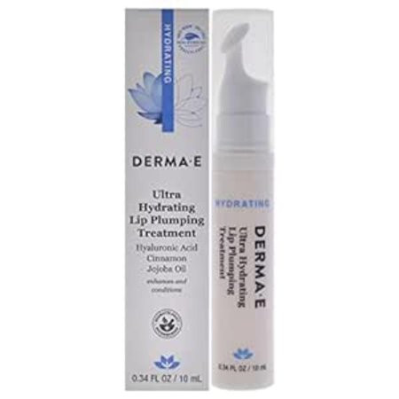 Derma E Ultra Hydrating Lip Plumping Treatment – Advanced Lip Plumper For Enhanced Fullness And Natural Color – Lip Moisturizer With Hyaluronic Acid Cinnamon And Jojoba Oil 0.34 Fl Oz. | Walmart (US)
