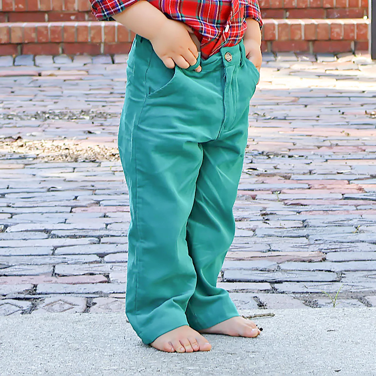 Green Cord Standard Pants | Classic Whimsy