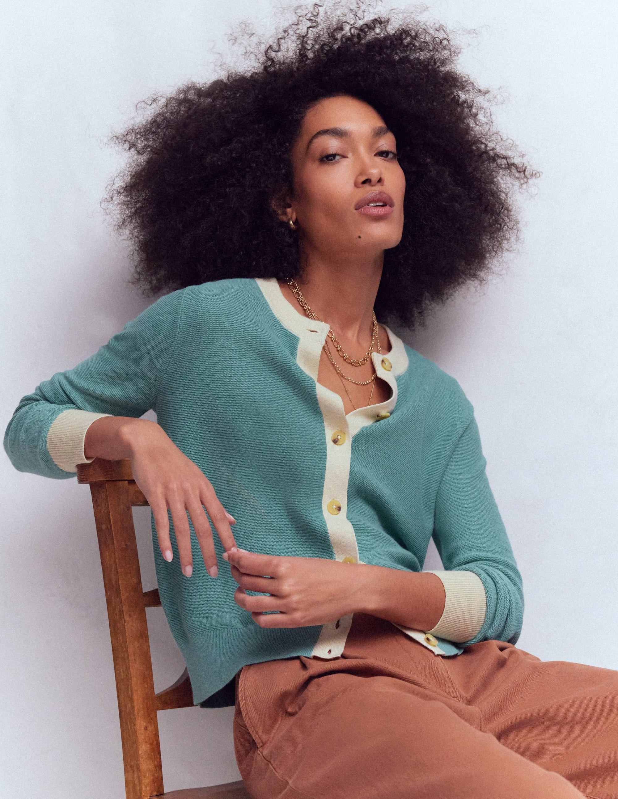 Grace Colour Block Cardigan-Cloudy Jane Blue | Boden (US)