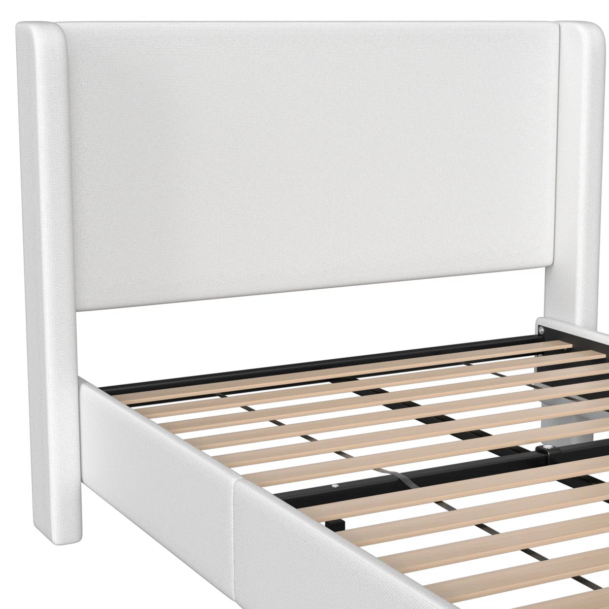 Platform Bed with Wingback Headboard | Wayfair North America