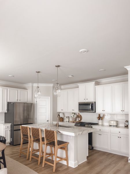 Light and airy open concept kitchen! Styled with wood tones, smeg appliances and affordable counter stools. 

Furniture finds, counter stools, small appliances, deal of the day, kitchen lighting, Amazon kitchen finds, neutral style, home inspo, shop the look 

#LTKSaleAlert #LTKOver40 #LTKHome