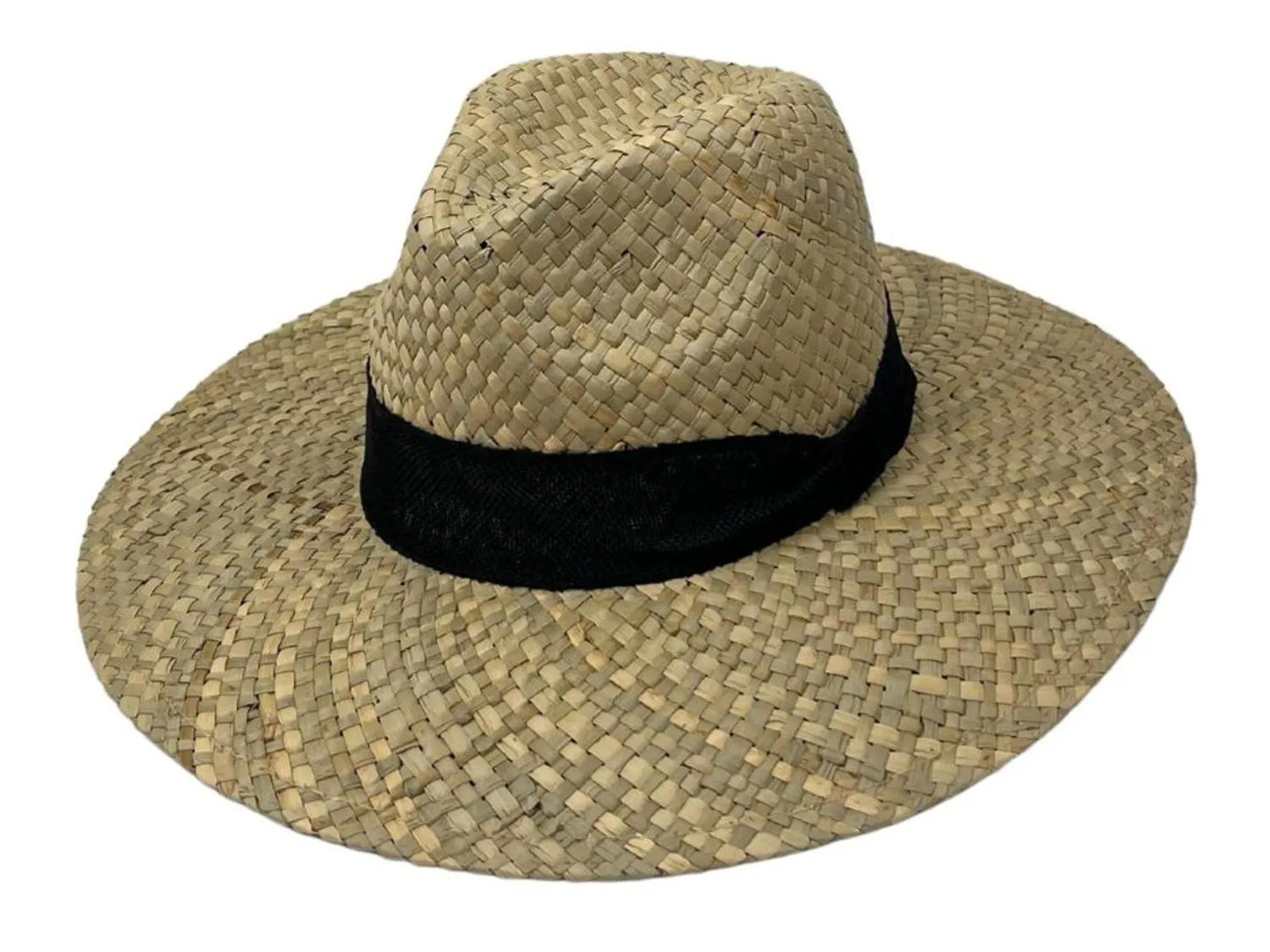 Marcus Adler Straw Panama Hat | Women's | Black/Tan | Size One Size | Hats | Panama | DSW