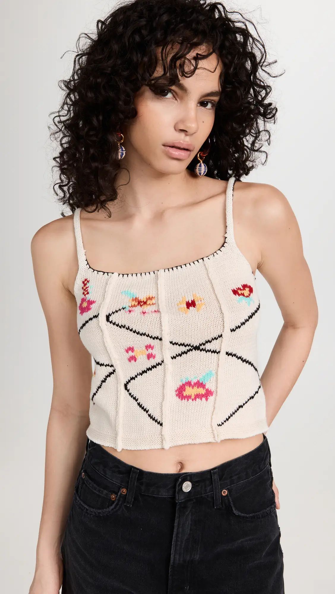 Tach Clothing Aida Embroidered Crop Top | Shopbop | Shopbop