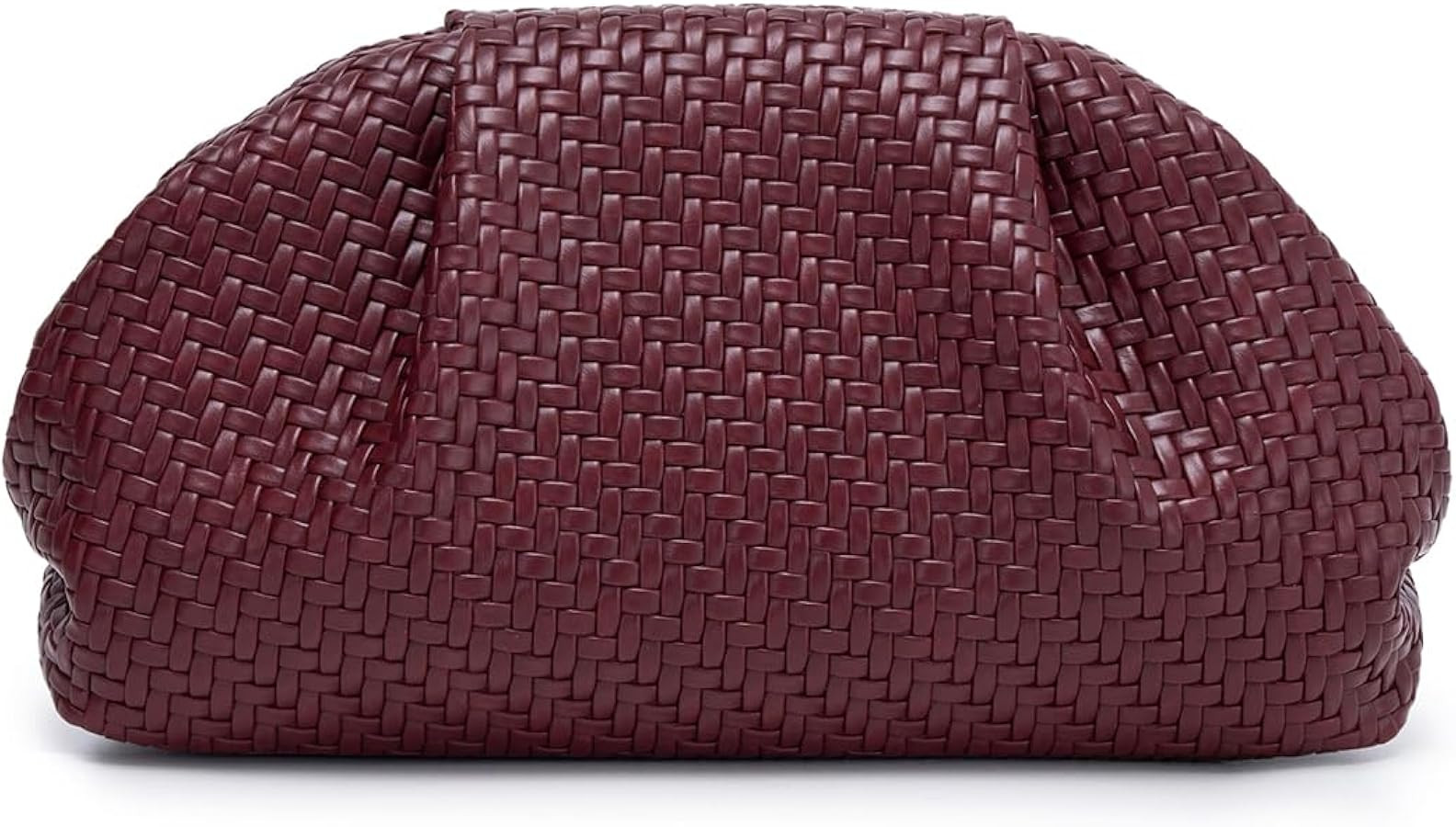 PHILOMENA Women's Woven Evening Bag Vegan Leather Clutch Purse Dumpling Ruched Bag Party Wedding ... | Amazon (US)