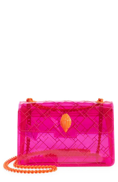 Kurt Geiger London Kensington Vinyl Crossbody Bag in Bright Pink at Nordstrom | Nordstrom