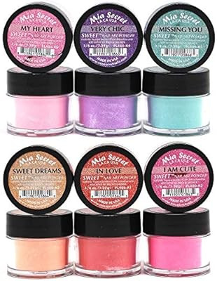 Mia Secret -Sweet Nail Acrylic Powder collection set of 6 | Amazon (US)