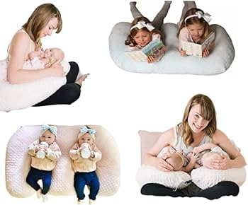 Twin Z Pillow + 1 Grey Cuddle Cover + Free Travel Bag! Contains NO Foam! | Amazon (US)