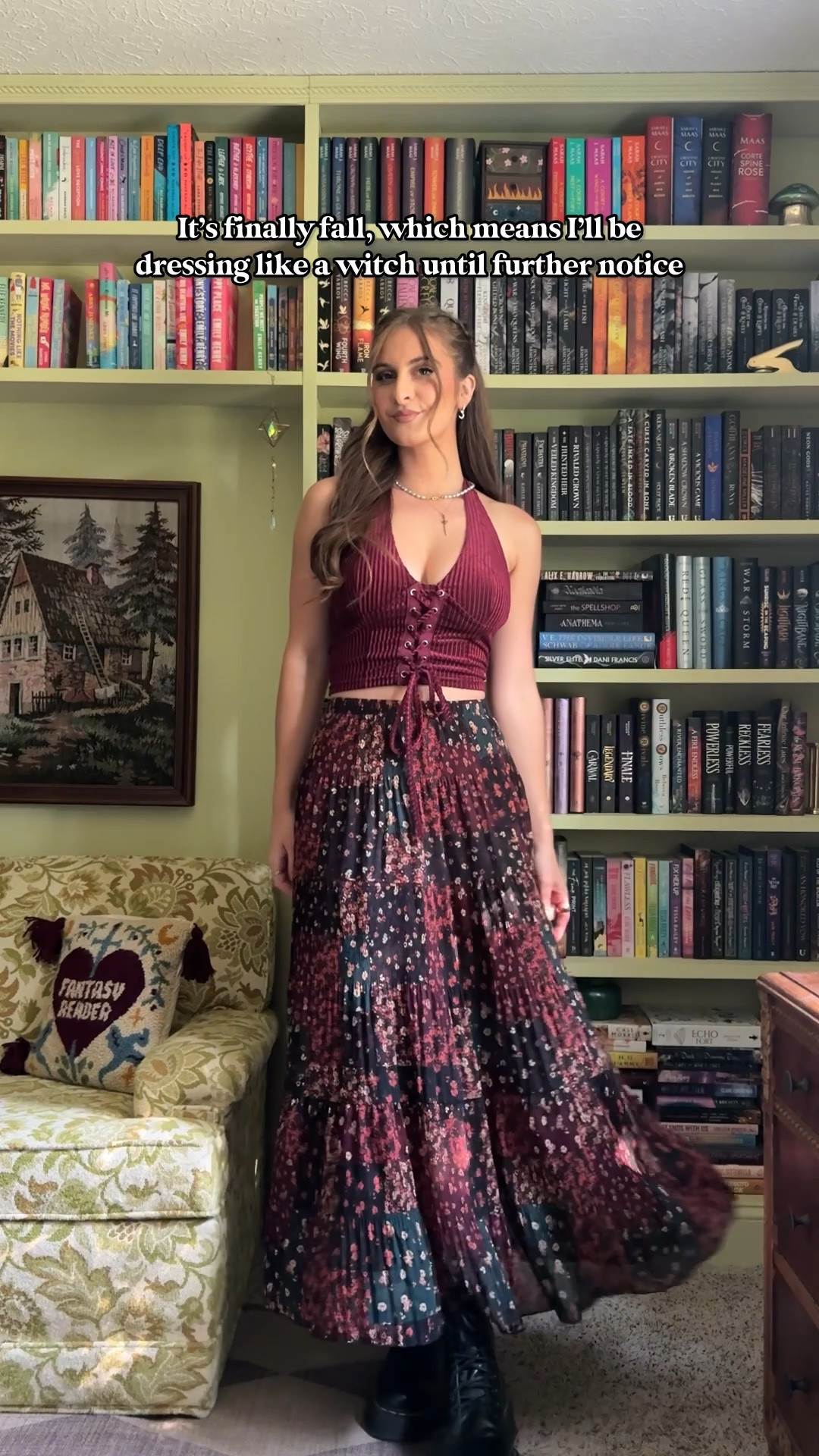 All that’s missing is my caldron…to cook chili up on my stovetop of course😉🐈‍⬛

Fun fall fashion inspo

#witch #witchyvibes #witchfashion #whimsigoth #whimsicalfashion 

#LTKFallSale #LTKU #LTKSeasonal