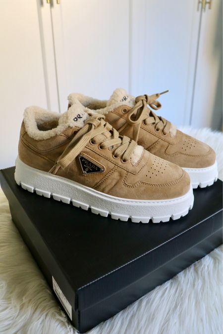 Check out what I consider to be the best sneakers for Winter. These shearling platform sneakers from @prada are comfy and cozy. I highly recommend them! 

#LTKGiftGuide #LTKshoecrush #LTKSeasonal