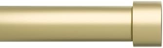 Umbra Cappa Curtain Rod, Includes 2 Matching Finials, Brackets & Hardware, 66 to 120-Inches, Gold | Amazon (US)