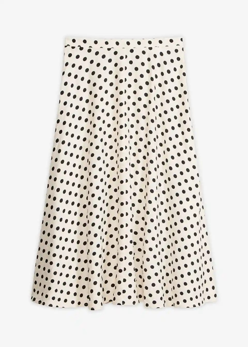 Weitschwingender Rock mit schmalem Bund - wei\u00df, Regul\u00e4r | bonprix | Bonprix DE