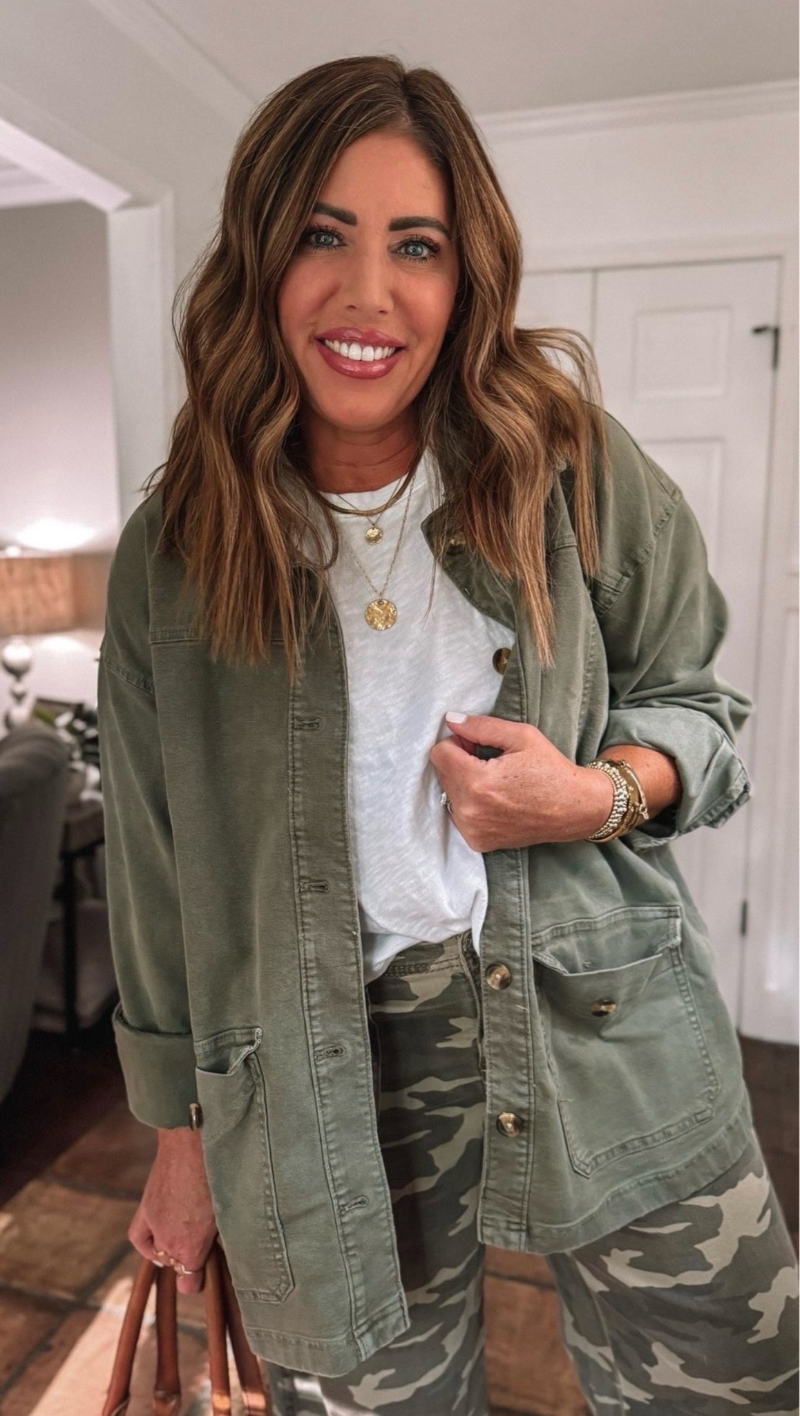 Must have utility jacket from @Aerie 🤎

I’m wearing my true size medium
Tank is a large
Camo pants/ 8 long

Over 40 style, fall outfits women, mom style, back to school outfits, teacher outfits

#LTKMidsize #LTKOver40 #LTKgrwm