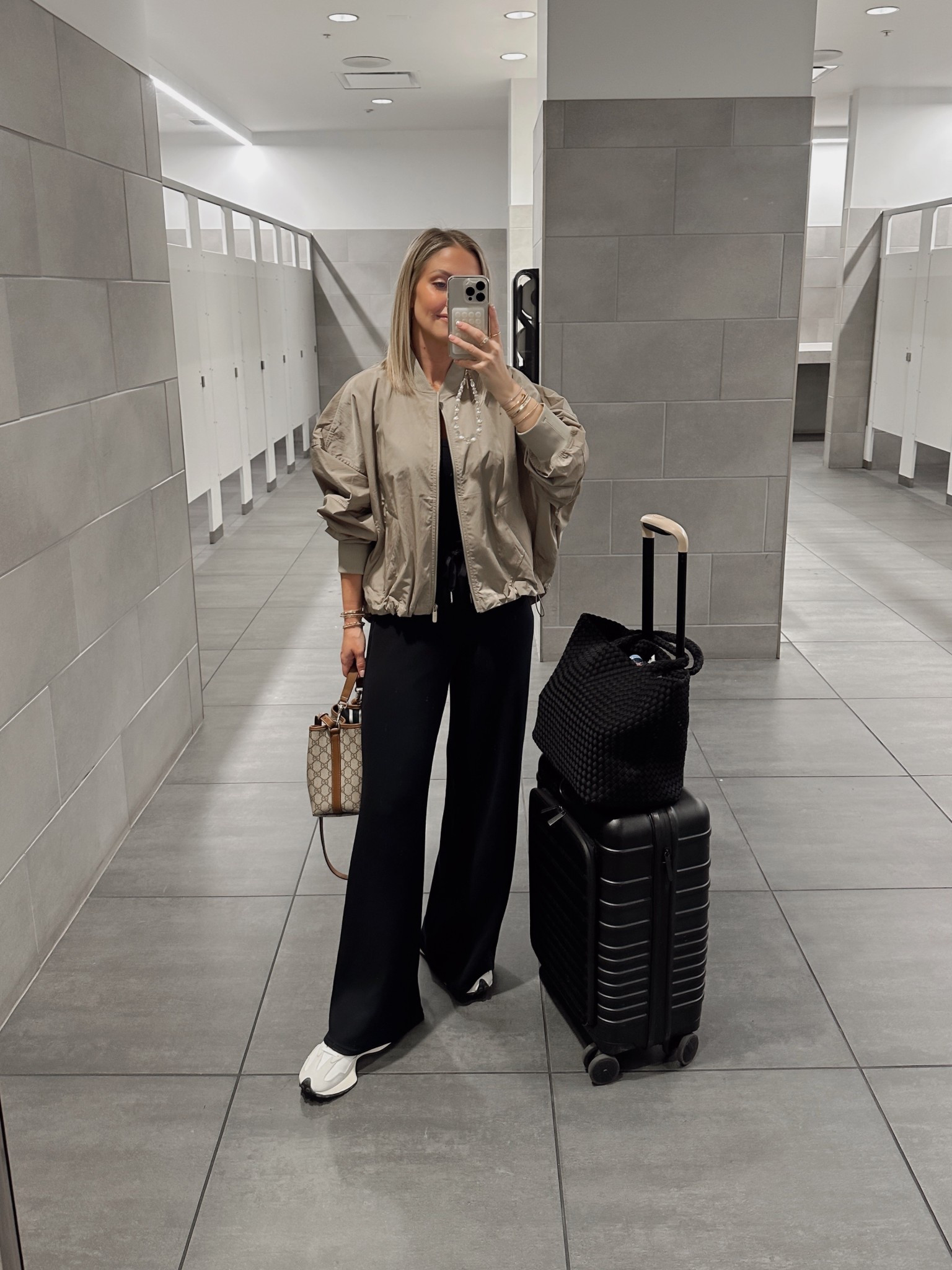 Todays travel fit ✈️
XS Lululemon jacket / XS Target tank / XS Regular Spanx pants (new customers use code ALMOSTREADYXSPANX) 

#LTKFindsUnder100 #LTKStyleTip #LTKTravel