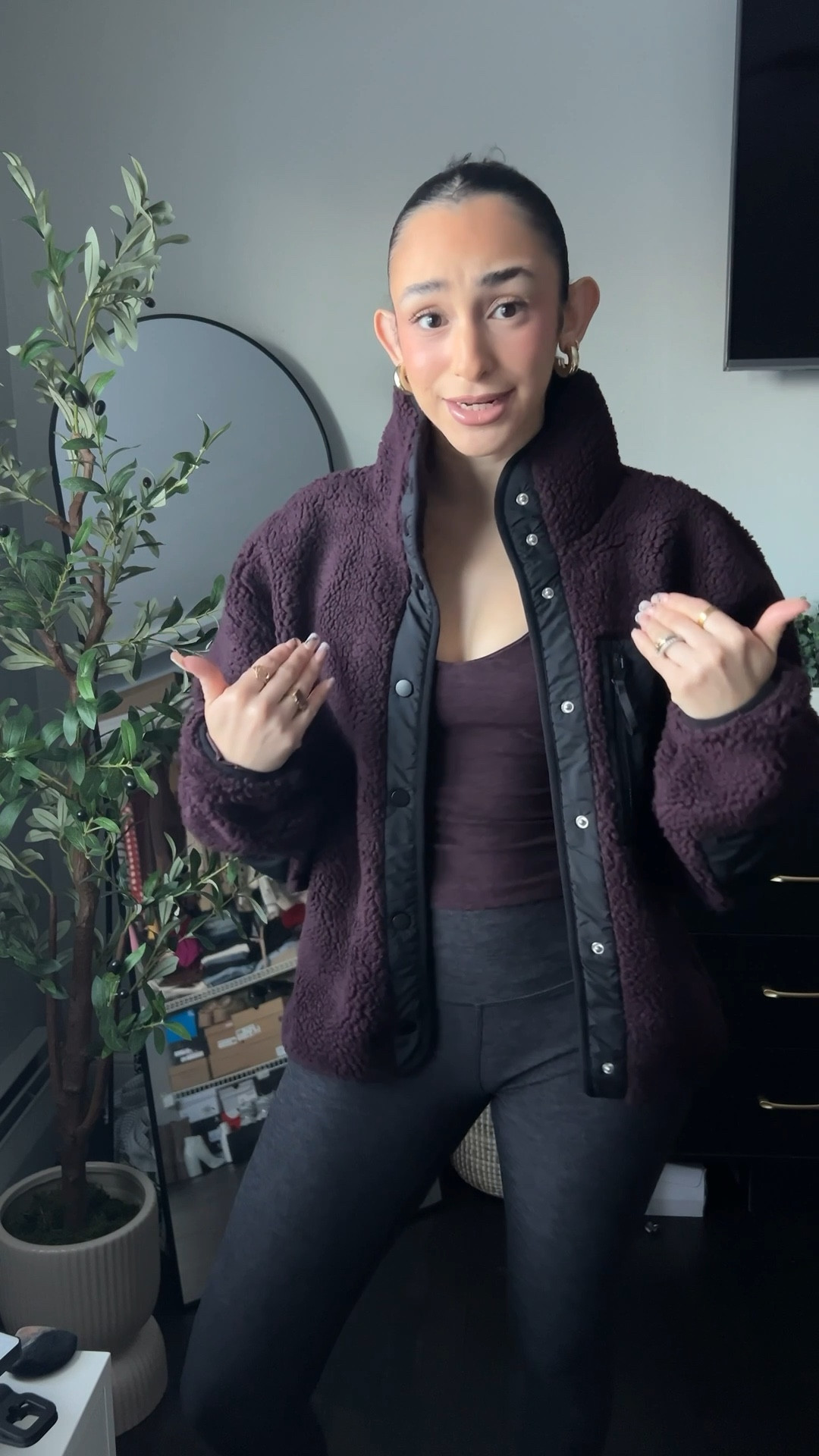 Another chill ootd from Fabletics featuring my new favorite fleece jacket 🫶🏼 so ready to go workout in this active set 

#LTKootd #LTKfitnessgoals #LTKActive