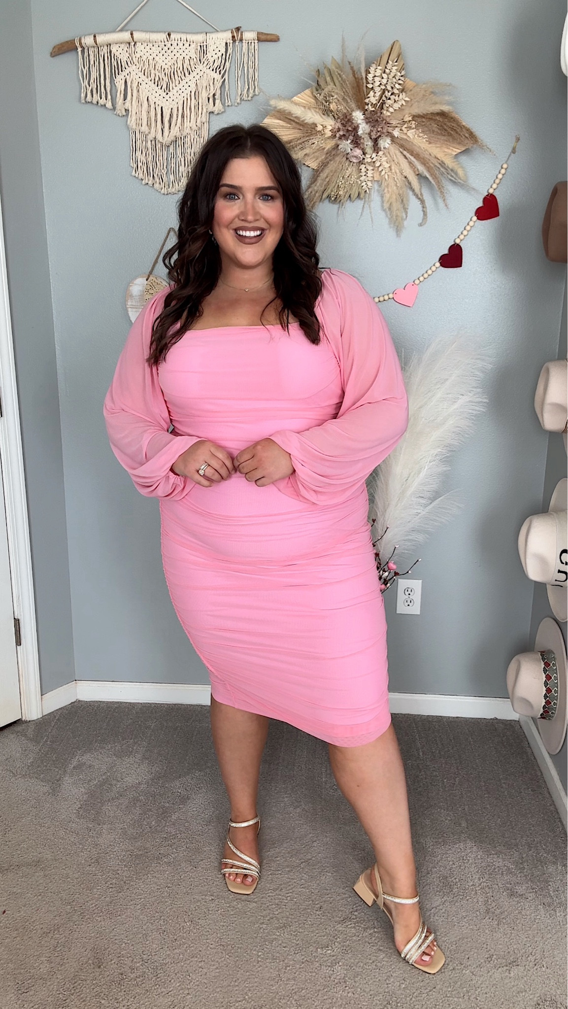 Amazon pink sleeve bodycon dress 🎀 Valentine’s Day, Galentine’s party, birthday outfit inspo 
Size XXL

#LTKStyleTip #LTKFindsUnder50 #LTKPlusSize