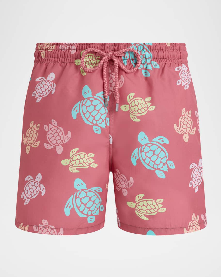 Vilebrequin Men's Multicolor Turtle Swim Trunks | Neiman Marcus