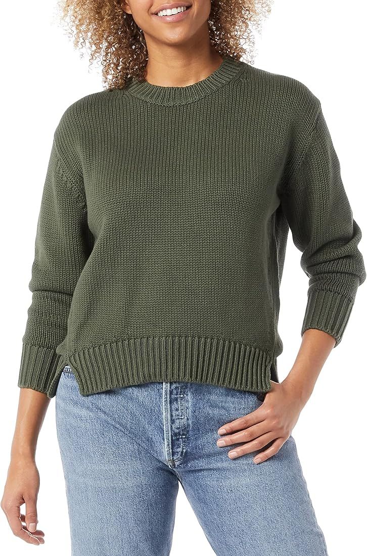 Daily Ritual Women's Oversized Long-Sleeve Boxy Crewneck Sweater | Amazon (US)