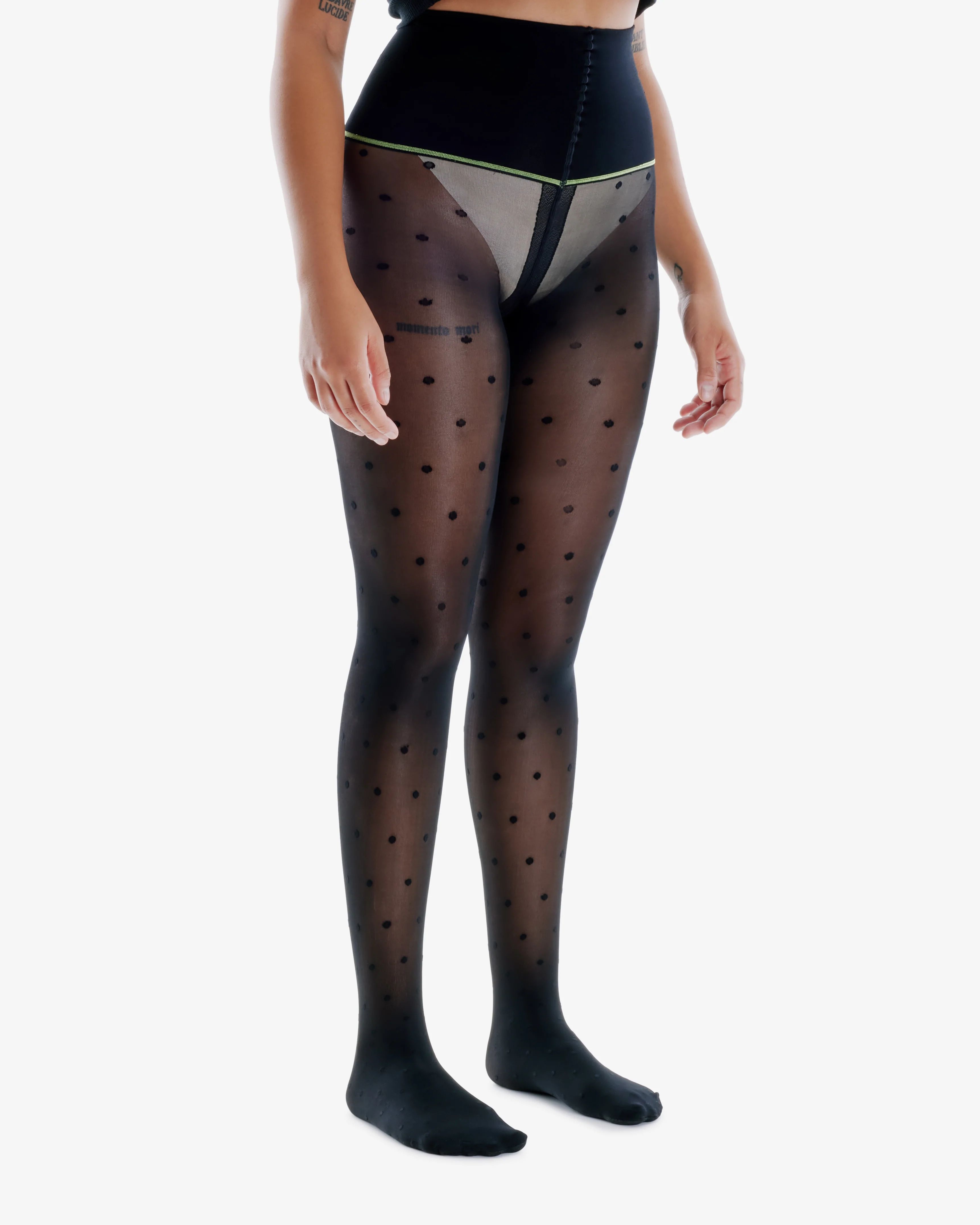 Fine-Rib Semi-Sheer Rip-Resist Tights | Sheertex