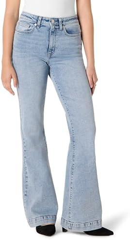Amazon Essentials Women's High Stretch Flattering High-Rise Flare Jeans | Amazon (US)