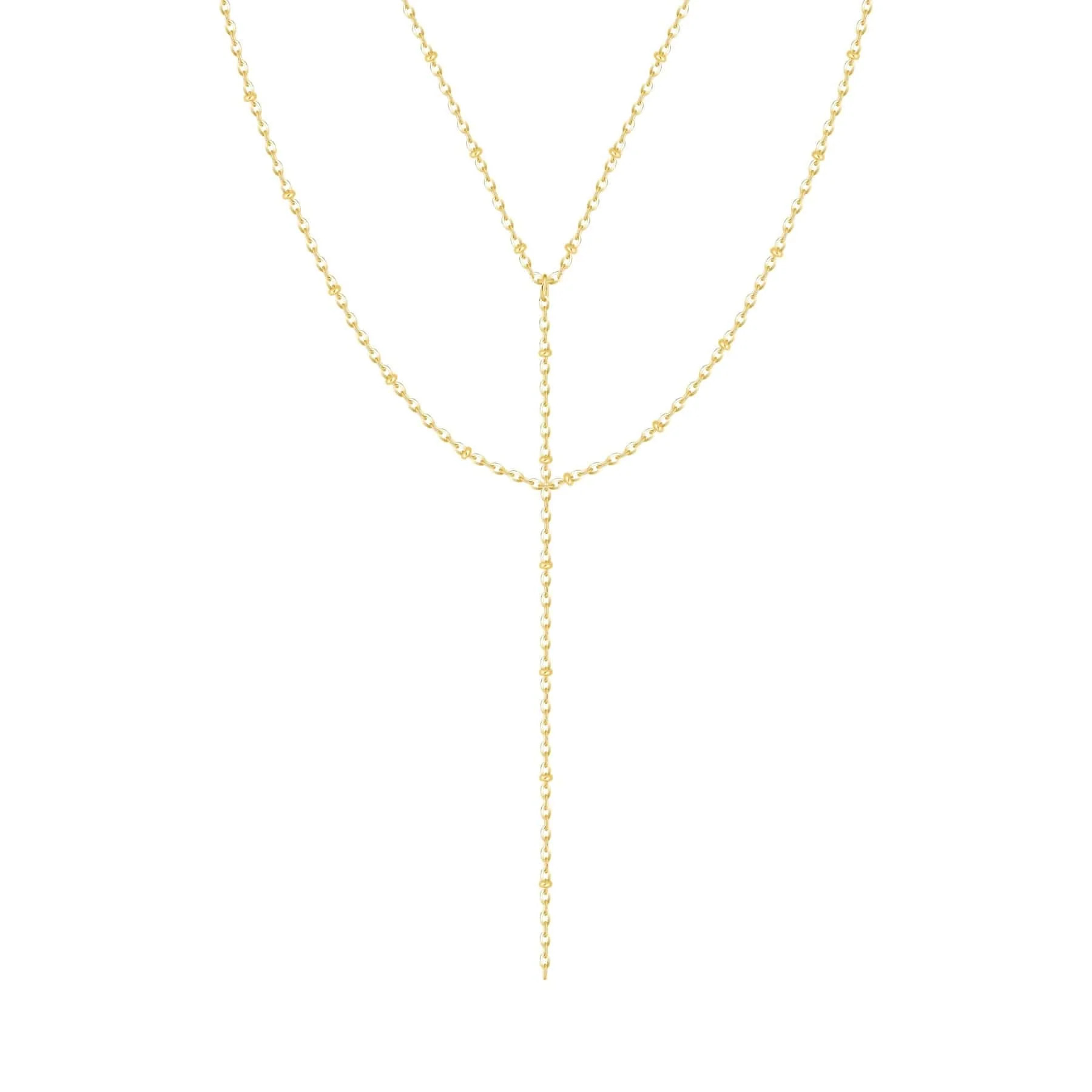 BOHOMOON Robyn Layered Lariat Necklace | Waterproof & Tarnish Free | Bohomoon UK