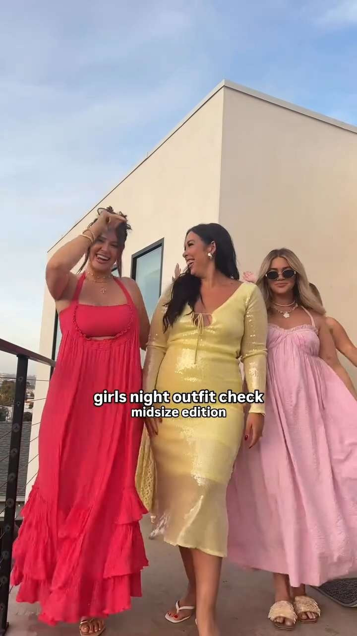 Girls night outfit check, midsize edition!
-
-
-
casual summer dress, colorful summer dress, sequin dress, free people dress, flowy dress, pink dress, bridal shower dress, baby shower dress 

 

#LTKMidsize #LTKStyleTip