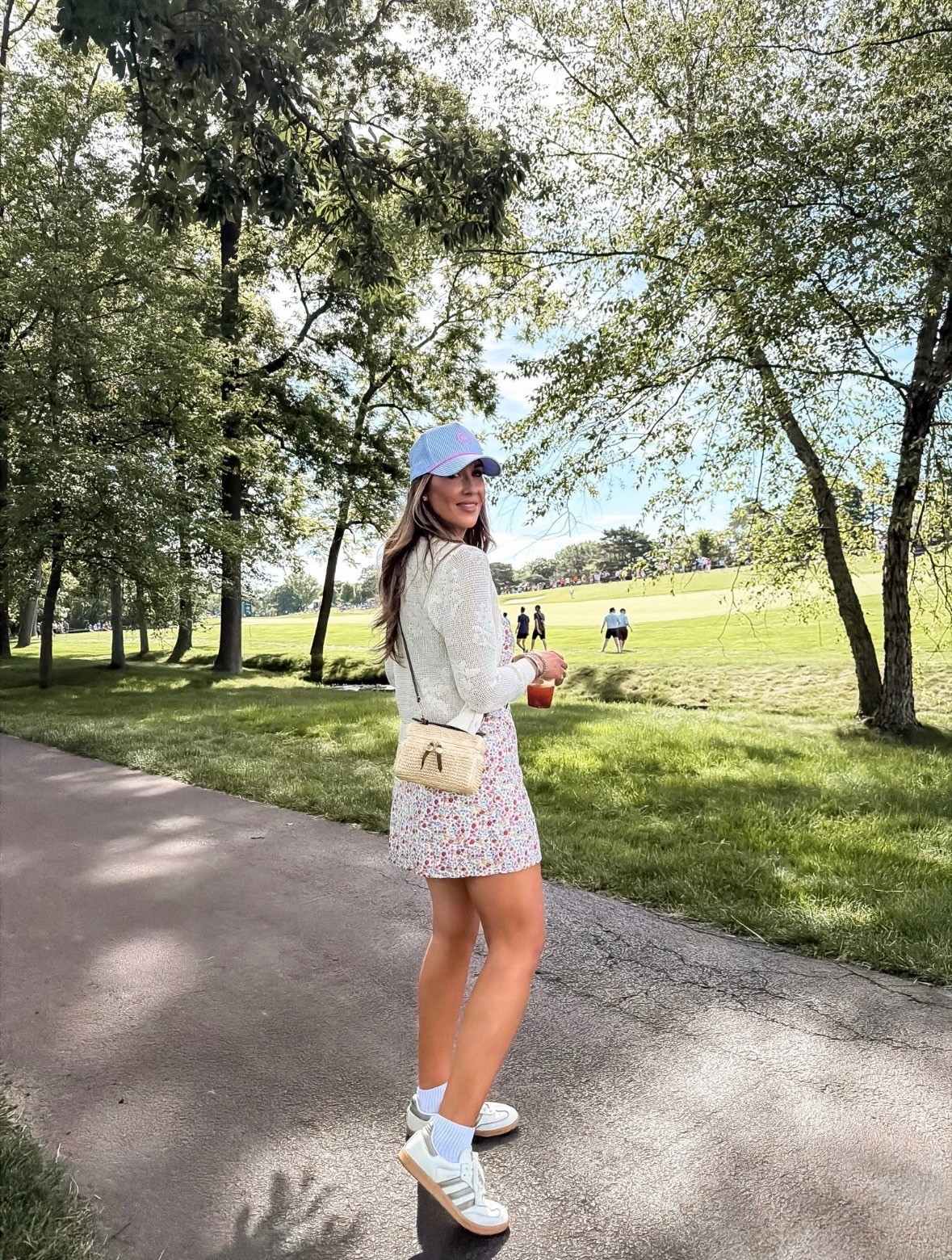 TRENDING! This floral mini dress was made for sunny summer days. I love it paired with a lightweight sweater, sneakers, and a baseball cap for a casual country club inspired look that’s comfortable enough to wear all day. Whether you’re heading to a golf tournament, running errands, or meeting friends for lunch, this outfit checks every box.

Floral mini dress, Golf tournament outfit, Country club style, Casual summer outfit, Sneakers outfit, Baseball cap outfit, Everyday fashion, Weekend style, Summer dress, Preppy style, Resort wear, Easy outfit idea, TheMomInStyle

#LTKootd #LTKTravel #LTKSeasonal