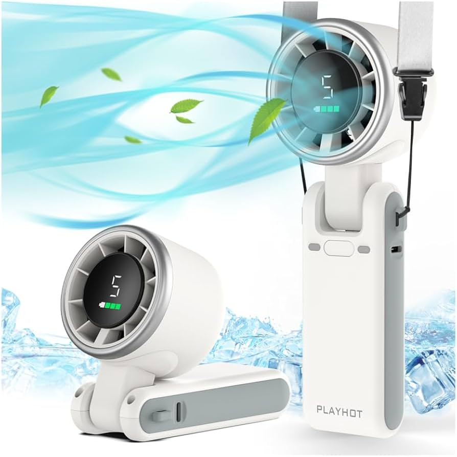 Portable Handheld Turbo Fan, 5 Gear Wind, Battery Operated, Up to 12 Working Hours, 3 IN 1 Hand F... | Amazon (US)