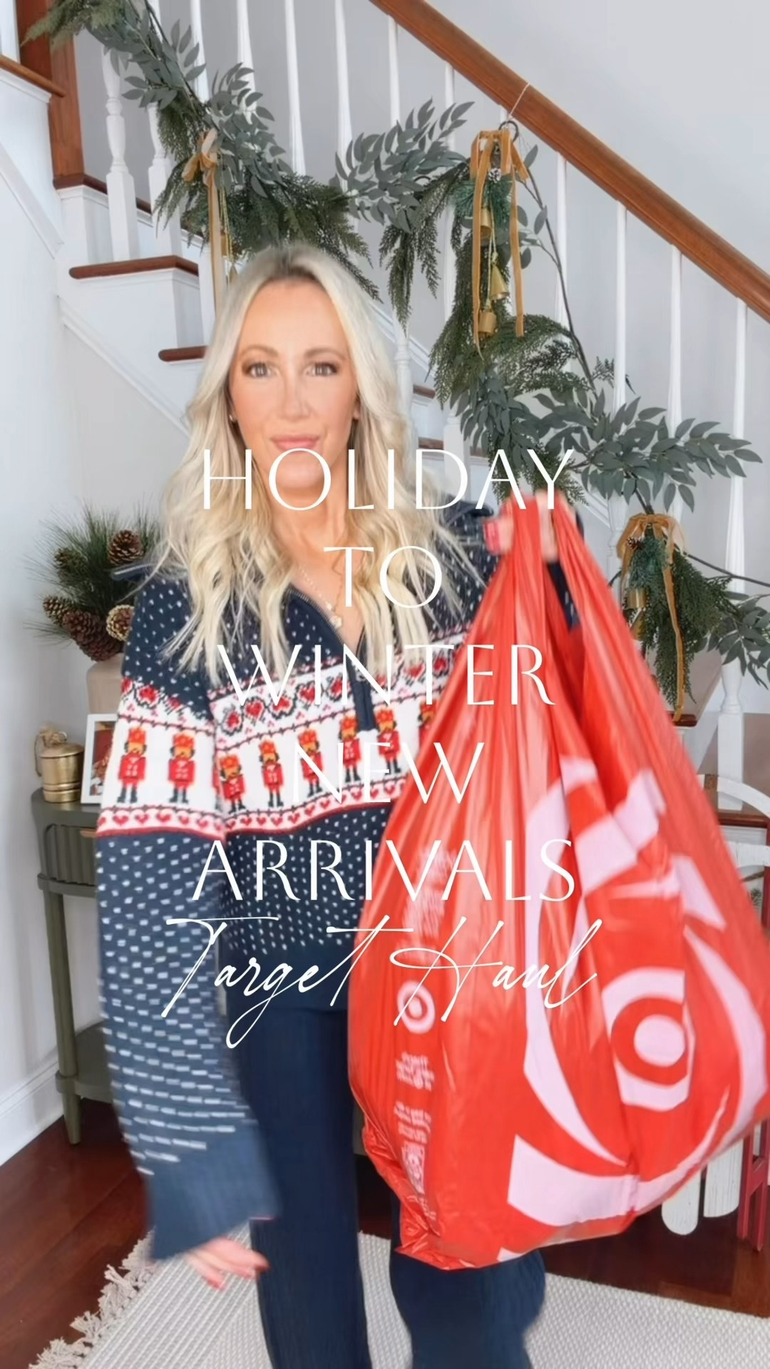 Holiday to winter new arrivals from Target!🎄❄️ Target new arrivals that are cozy, cozy, cozy! 🤩 How cute are these holiday sweaters? The best part is that you can take them into winter, too! And they are SOO soft and stretchy! Obsessed with the comfy level of all! And can we talk about the cozy lounge pants? So stretchy (but they hold their shape) and soft, without being itchy! Also, everything has been recently restocked ‼️Btw, these high rise wide leg jeans are my favorite jeans EVER. No joke. These outfits would be perfect for Christmas morning, holiday travel, and also to wear all Christmas vacation! Even perfect to wear after the holidays! Which new arrival from Target is your fave?👇🏻


#LTKFindsUnder50 #LTKGiftGuide #LTKHoliday