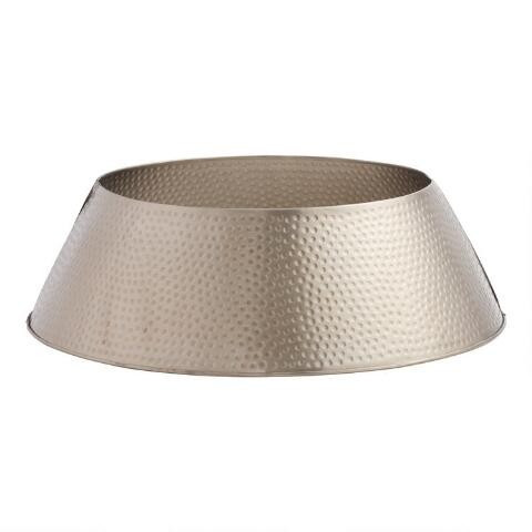 Gold Hammered Metal Tree Collar | World Market