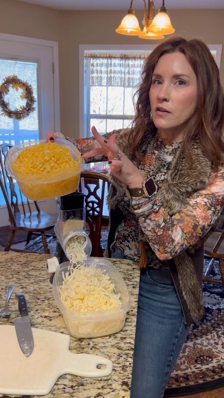 Cheese🧀 shredder makes shredding a breeze. Can even throw it in the dishwasher too! Total game changer for fresh cheese! 🧀 
Perfect for every #CrazyBusyMama kitchen! 


#LTKover40 #LTKhome #LTKVideo
