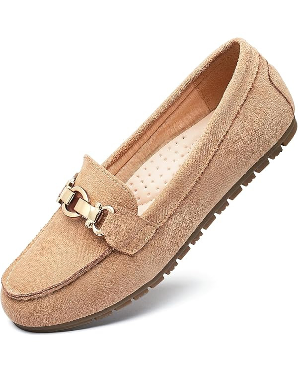 Loafers for Women Business Casual Shoes Comfortable & Lightweight Penny Loafers Slip On Work Flat... | Amazon (US)