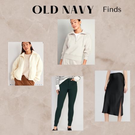 Old Navy haul, order the athletic sweatshirt in a large and pants in a tall 8. Affordable fashion, Sherpa jacket, satin skirt 

#LTKsalealert #LTKstyletip #LTKCyberWeek
