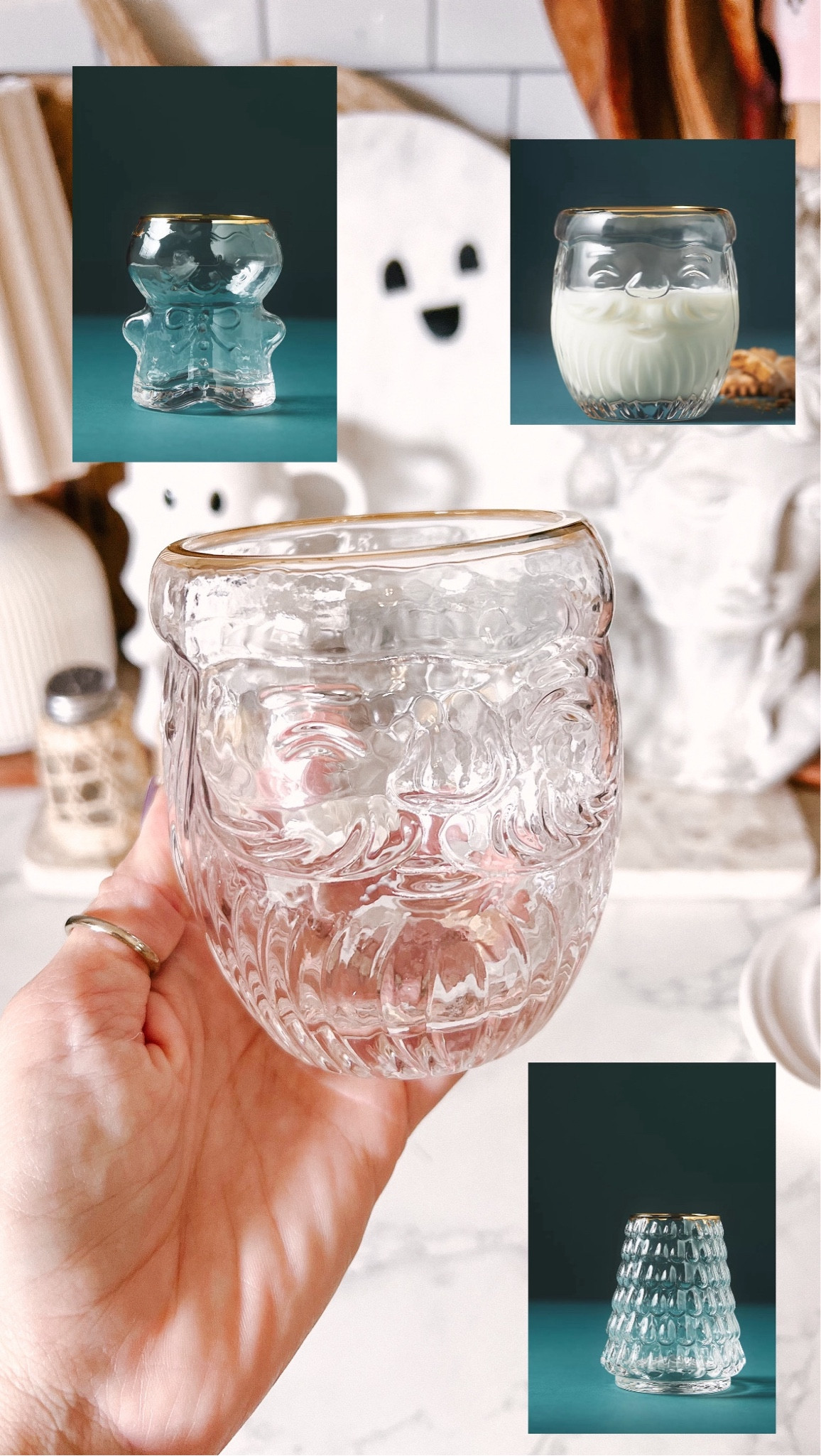 The viral Santa glass is back and they came out with a Gingerbread man this year!!! 

#LTKHome