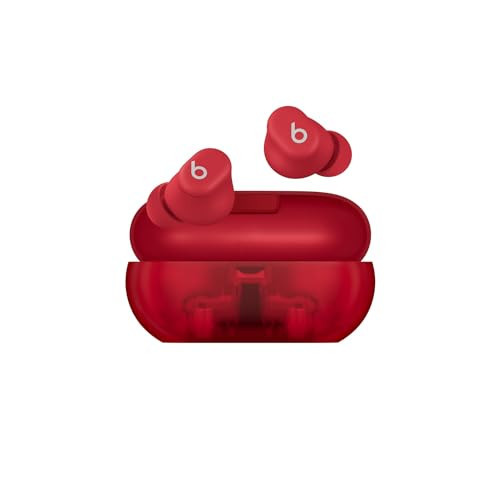 Beats Solo Buds - Wireless Bluetooth Earbuds | 18 Hours of Battery Life | Apple & Android Compatibility | Built-in Microphone - Transparent Red | Amazon (US)