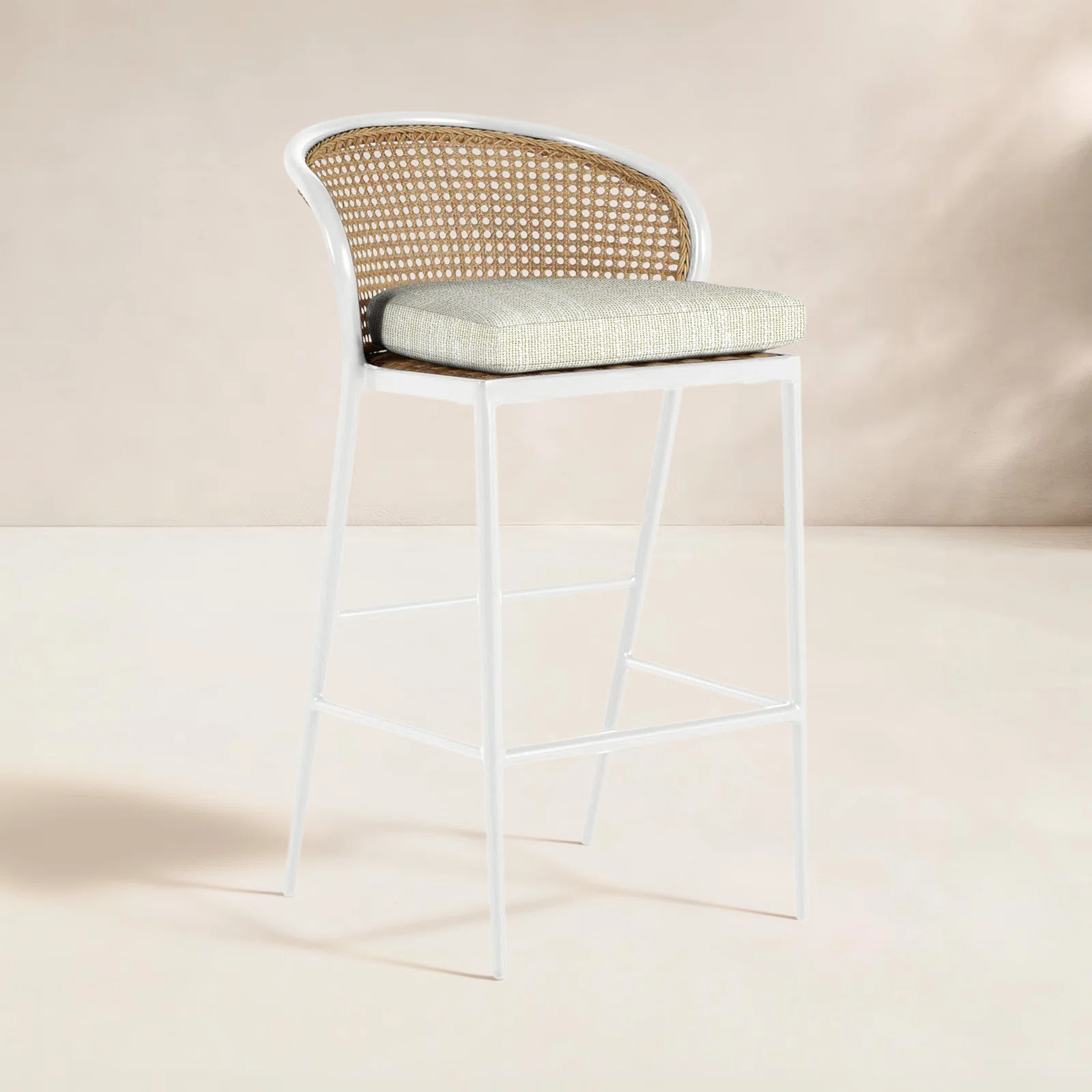 Havana Cane N-Dura Resin Wicker Outdoor Counter Stool 24 in. | Joss & Main