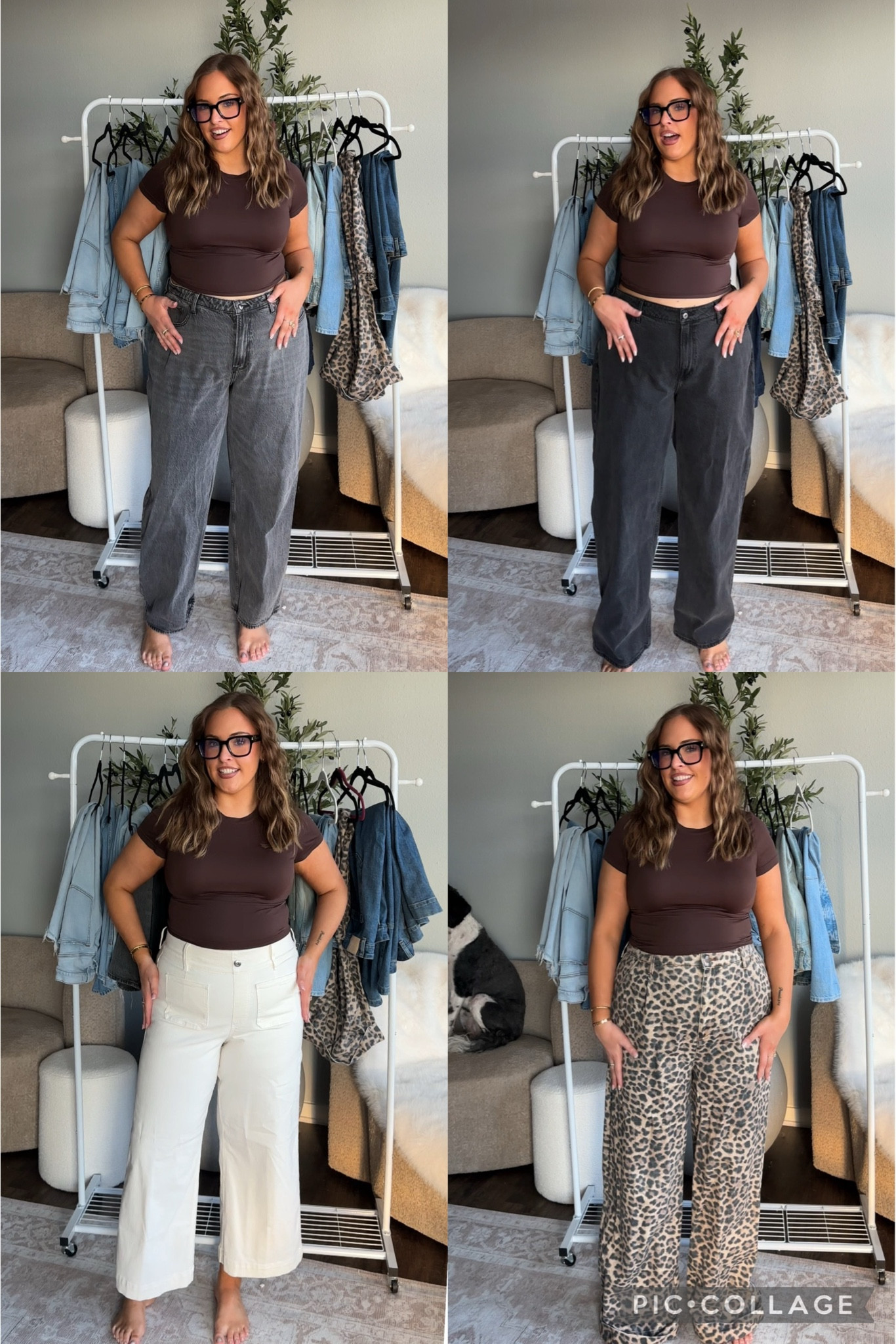 Wearing a 33 in every pair! 