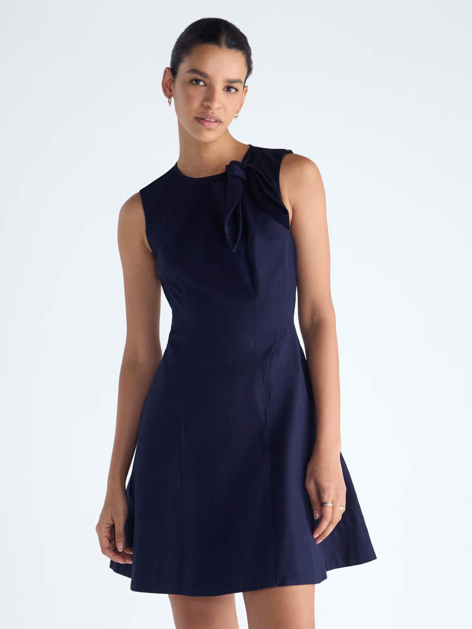 Free Assembly Women's Sleeveless Bow Neck Corset Mini Dress, Sizes XS-XXL - Walmart.com | Walmart (US)