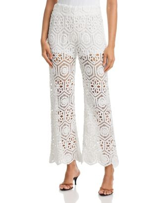 AQUA Crochet Pants - Exclusive | Bloomingdale's Women | Bloomingdale's (US)