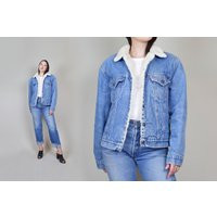 Vintage Levi's Sherpa Jacket | Denim | Etsy (US)