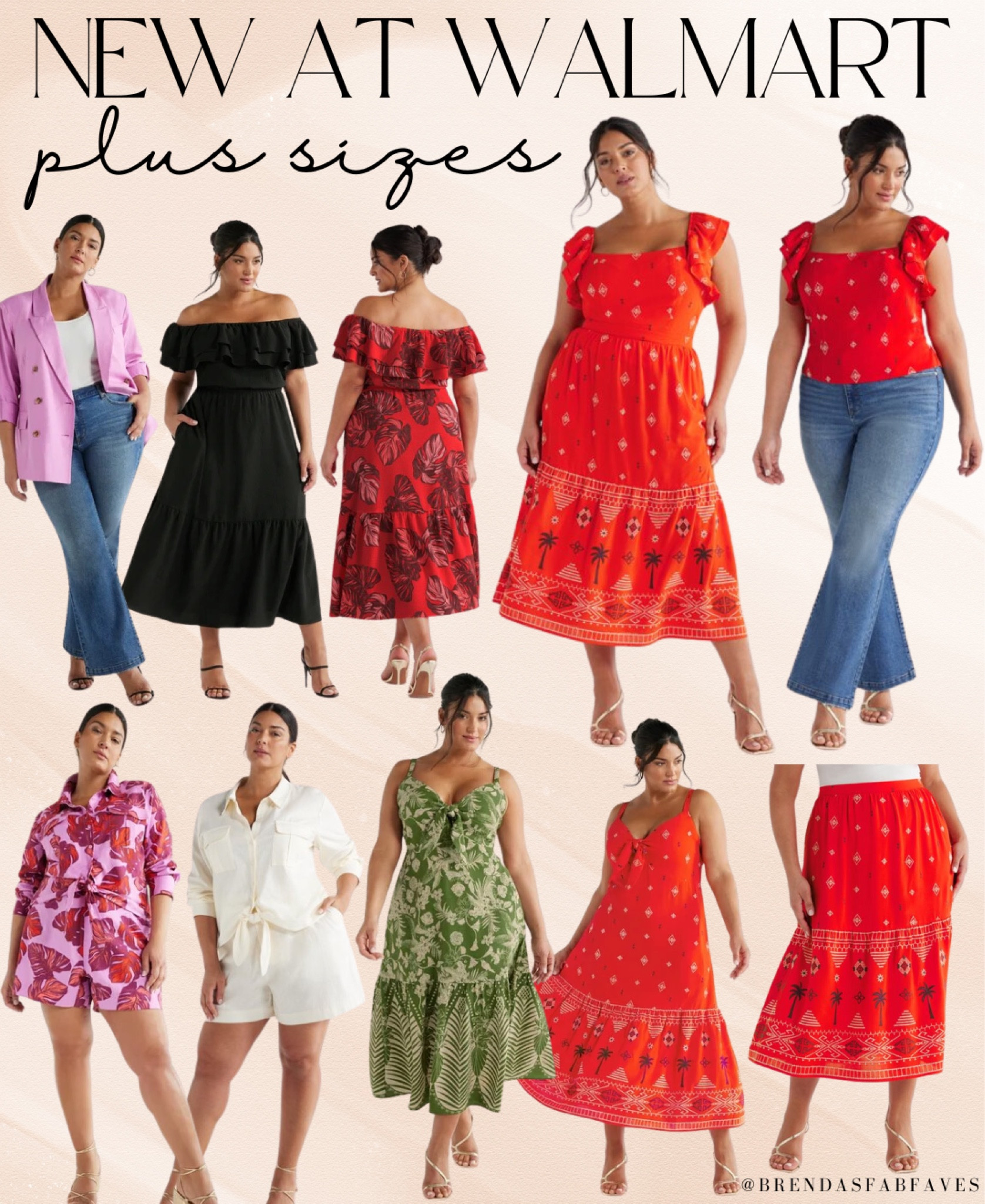 New plus size Walmart fashion just landed online! So many beautiful plus size, dresses, tops, skirts, and shorts! Everything available from sizes 0X- 5X only online! Summer plus size fashion from Sofia Vergara is looking fabulous! 

#LTKSeasonal #LTKfindsunder50 #LTKplussize