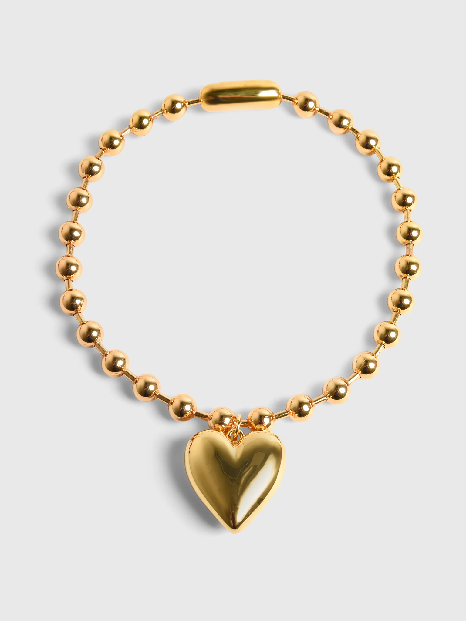 TIMELESS PEARLY
                      
                     Bead Chain Heart Necklace | Saint Bernard
