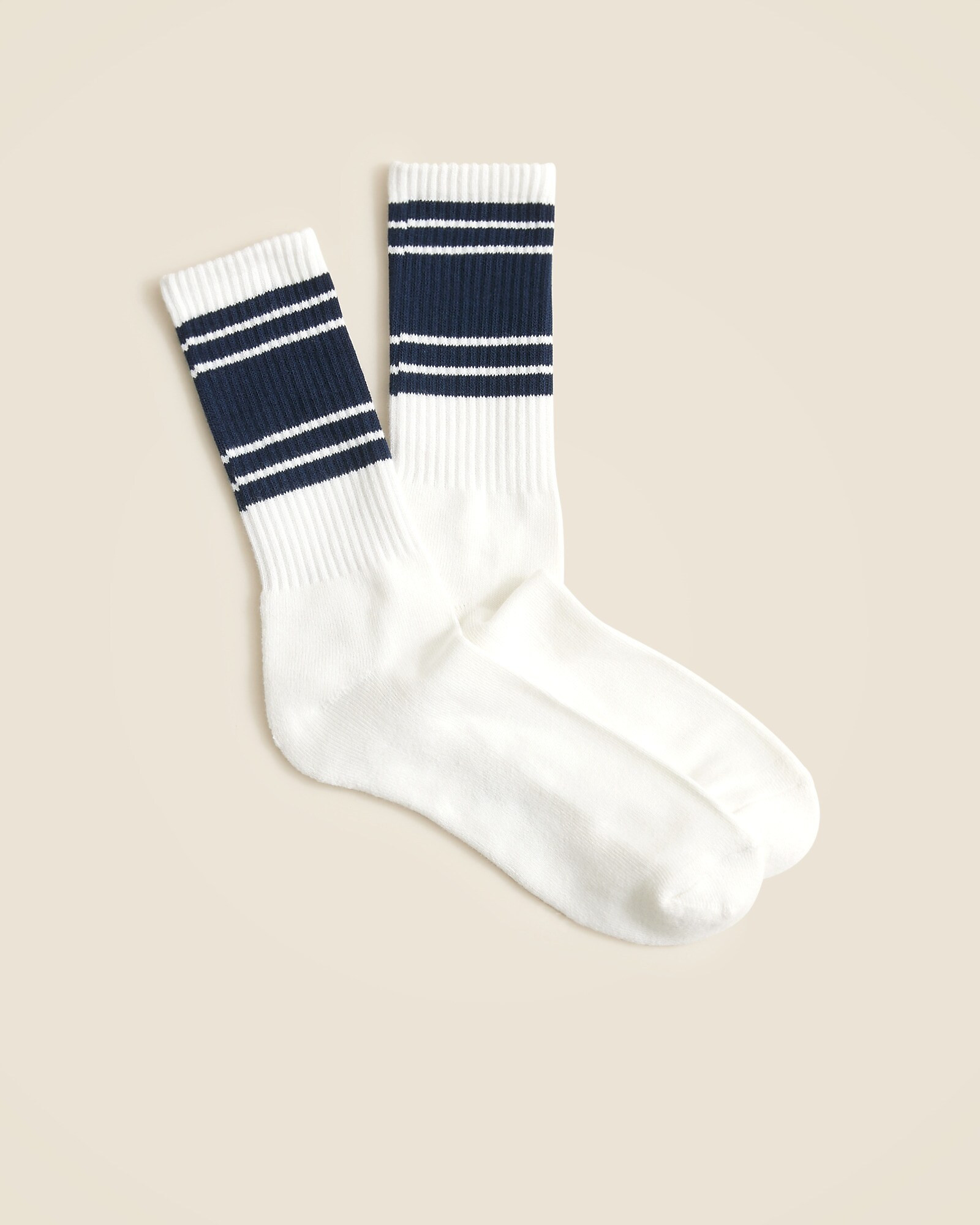 Athletic crew socks in gym stripe with COOLMAX® technology | J. Crew US