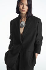 LONGLINE LINEN-BLEND BLAZER | COS UK