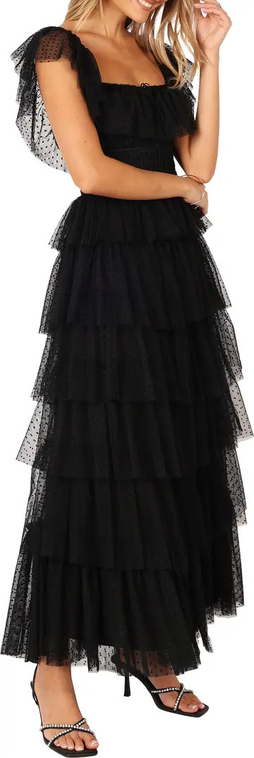 Petal & Pup Belle Swiss Dot Tulle Tiered Maxi Dress | Nordstrom | Nordstrom