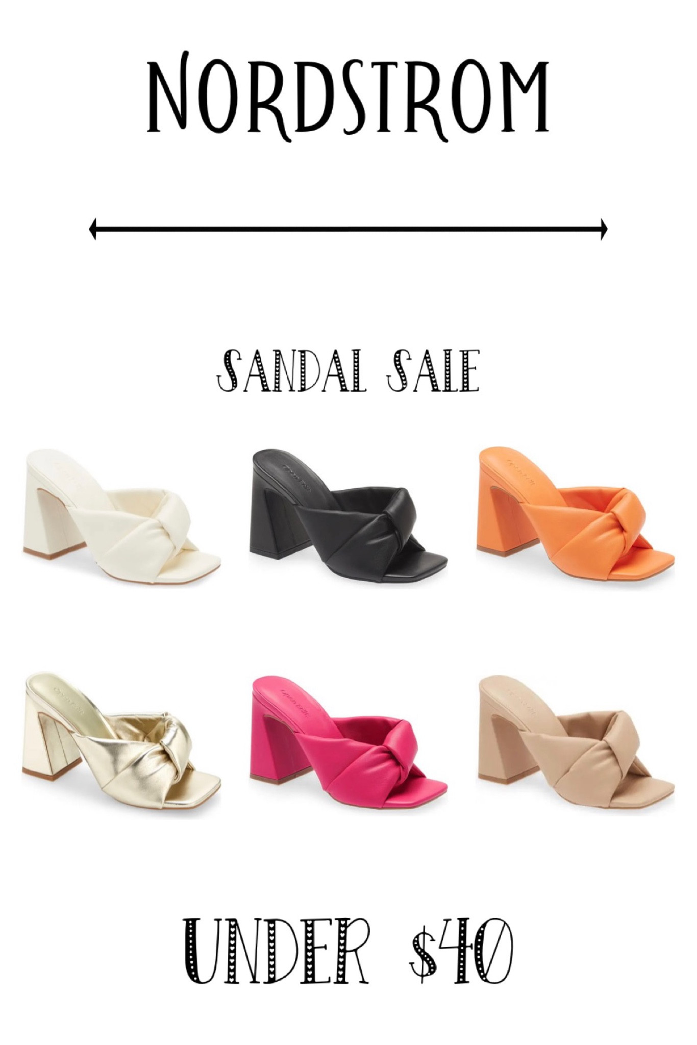 Summer sandals that come in a ton of colors! 3/12 heel 
#nordstrom
#sandalsale

#LTKsalealert #LTKunder50 #LTKshoecrush